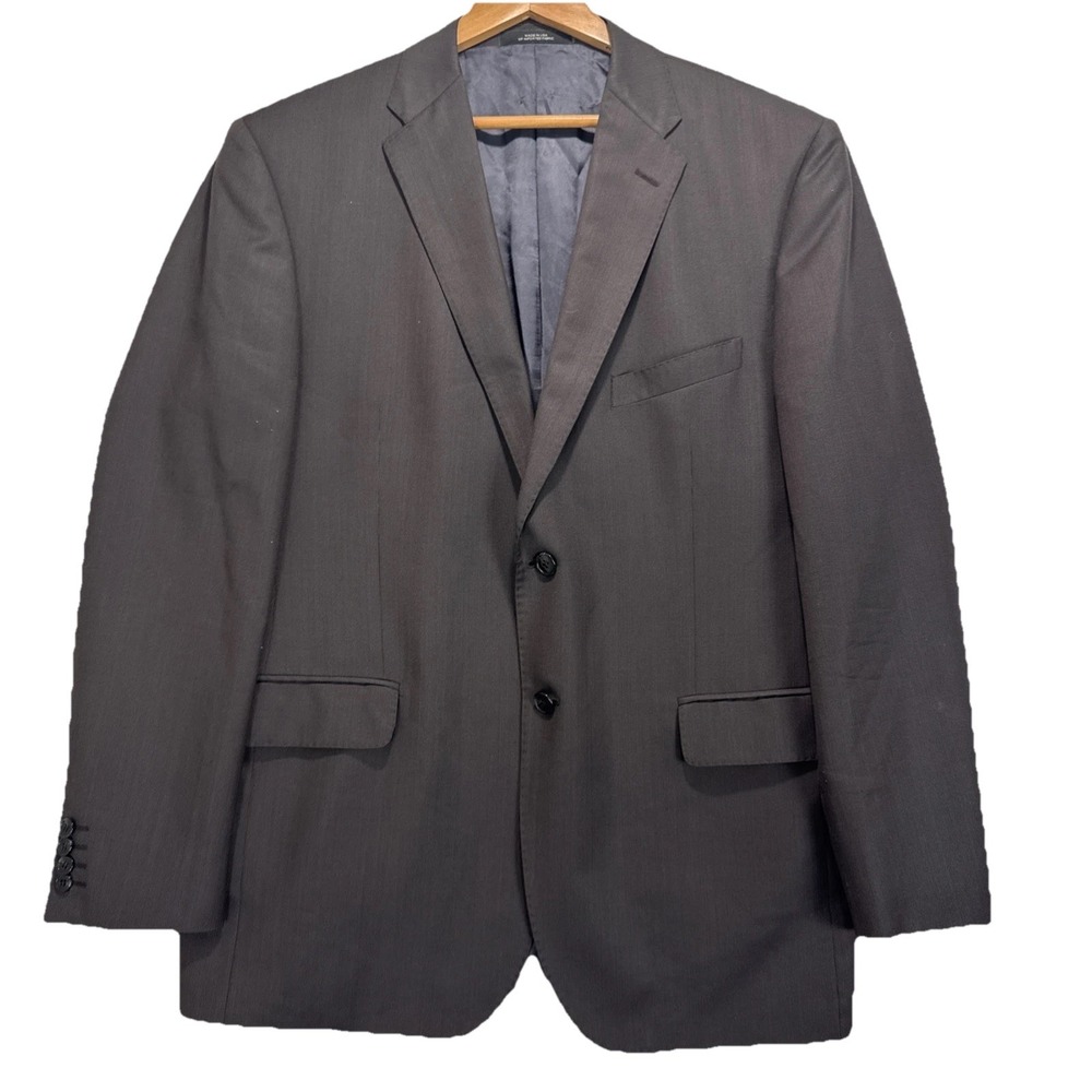 Ermenegildo Zegna Sports Coat sz 44r Brown  Wool‎ Silk Union Made USA
